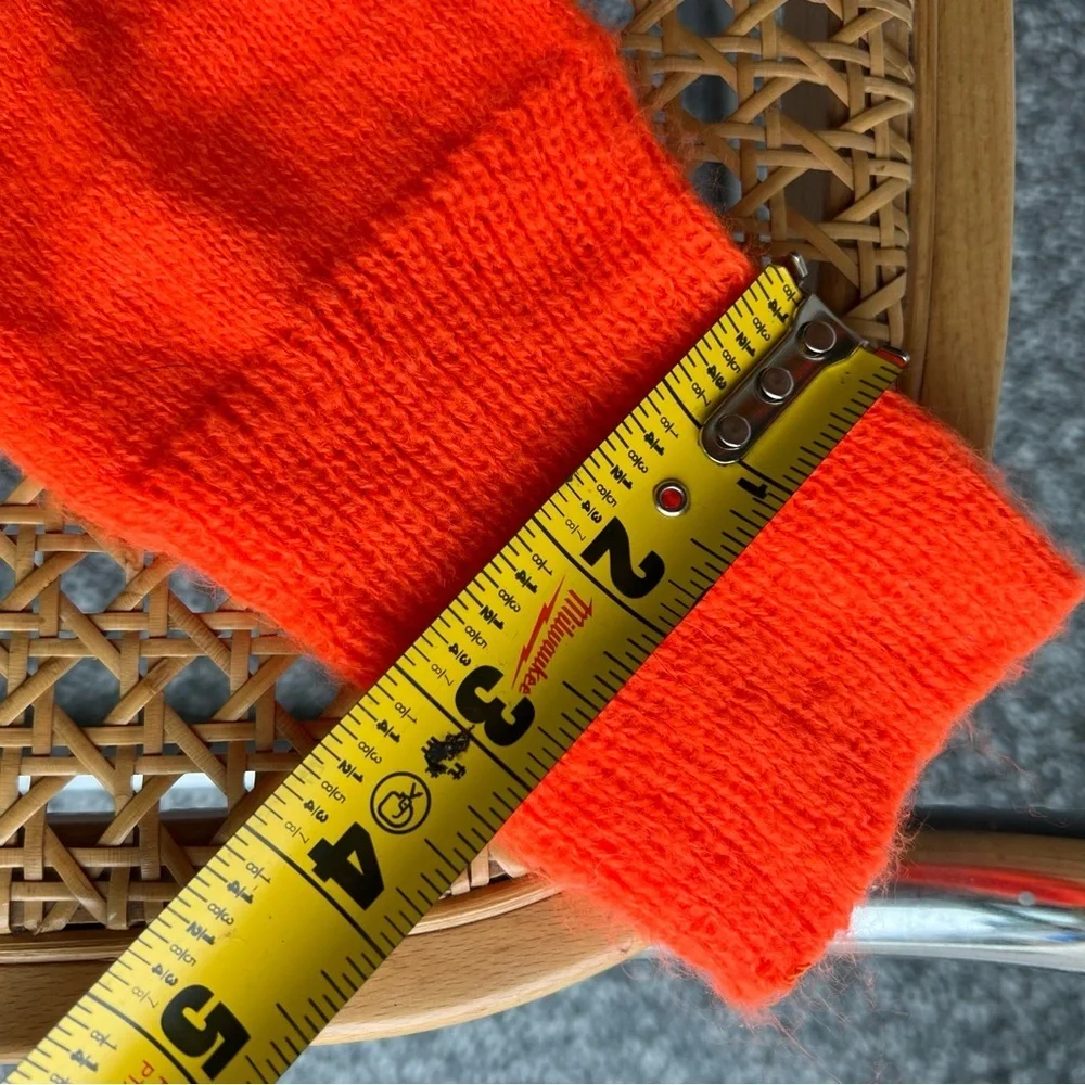 Bright Orange Knit Hand Warmers B1-20
